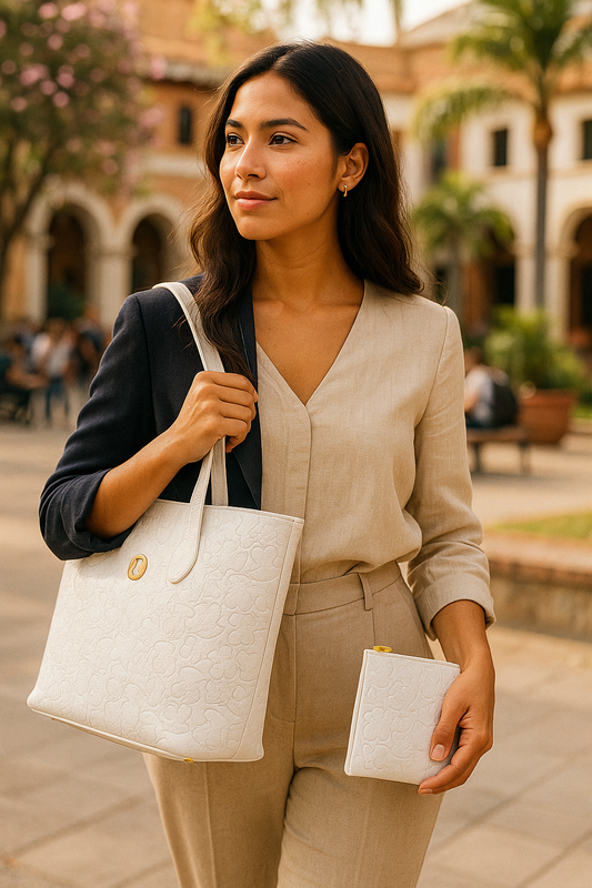 🔥 Bolso Premium en Cuero + Neceser de REGALO 🎁