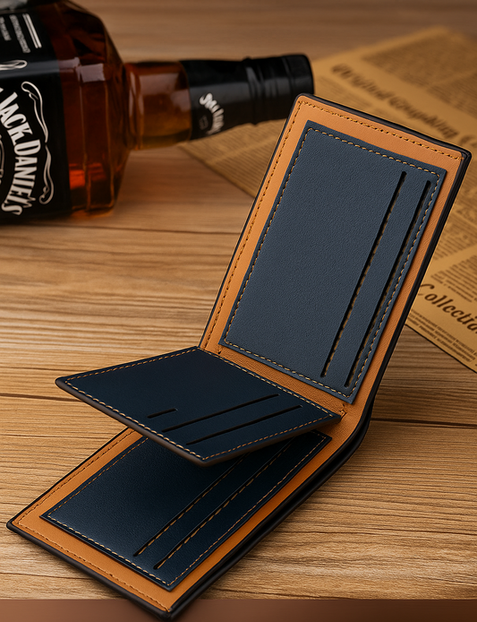 🔥 Billetera Fuerdanni de Cuero Sintético – Elegancia Masculina 🔥